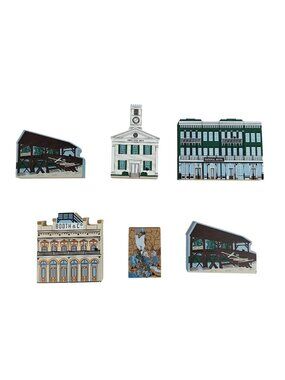 Vintage The Cat's Meow California Gold Rush Series Lot Of 6 Historical Landmarks